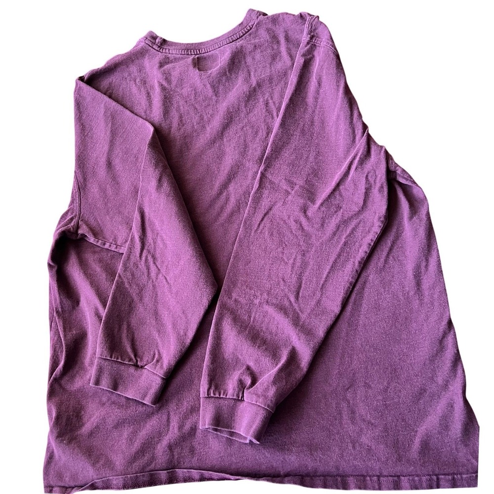 Wrangler Mens Long Sleeve Work Wear Shirt 2XL XXL Burgendy‎ Utility Workwear - Picture 2 of 4